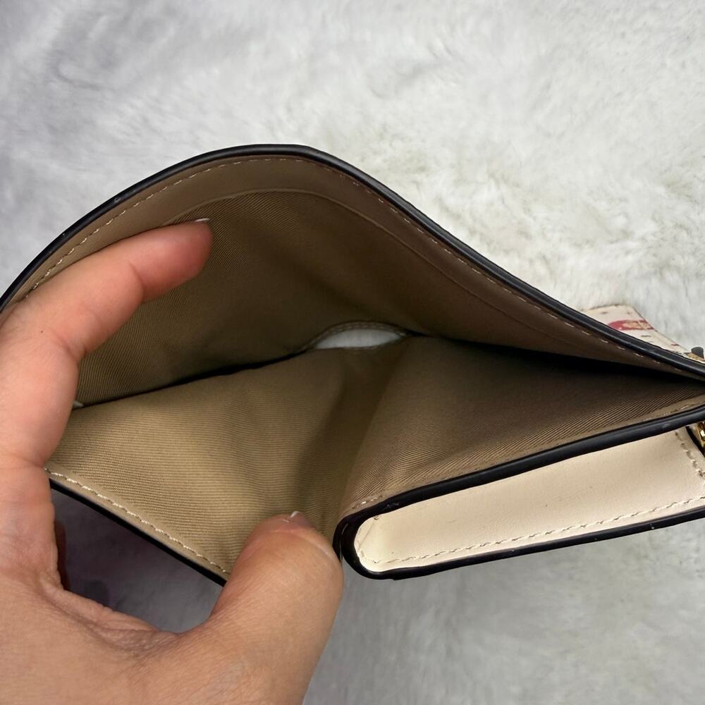 COACH Medium Corner Zip Wallet with Ornament Print - Picture 4 of 8